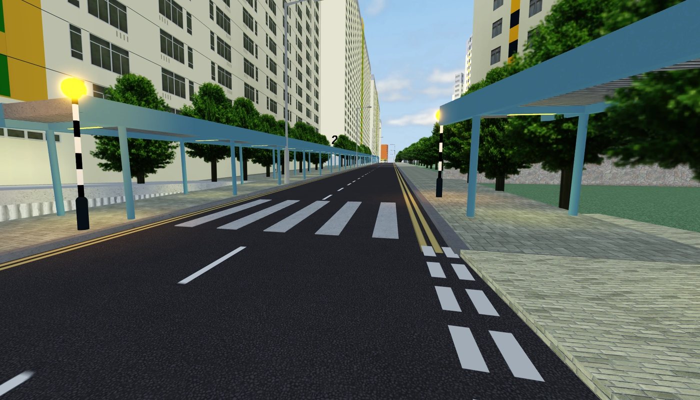 Sunshine Islands traffic on a Zone 4 street
